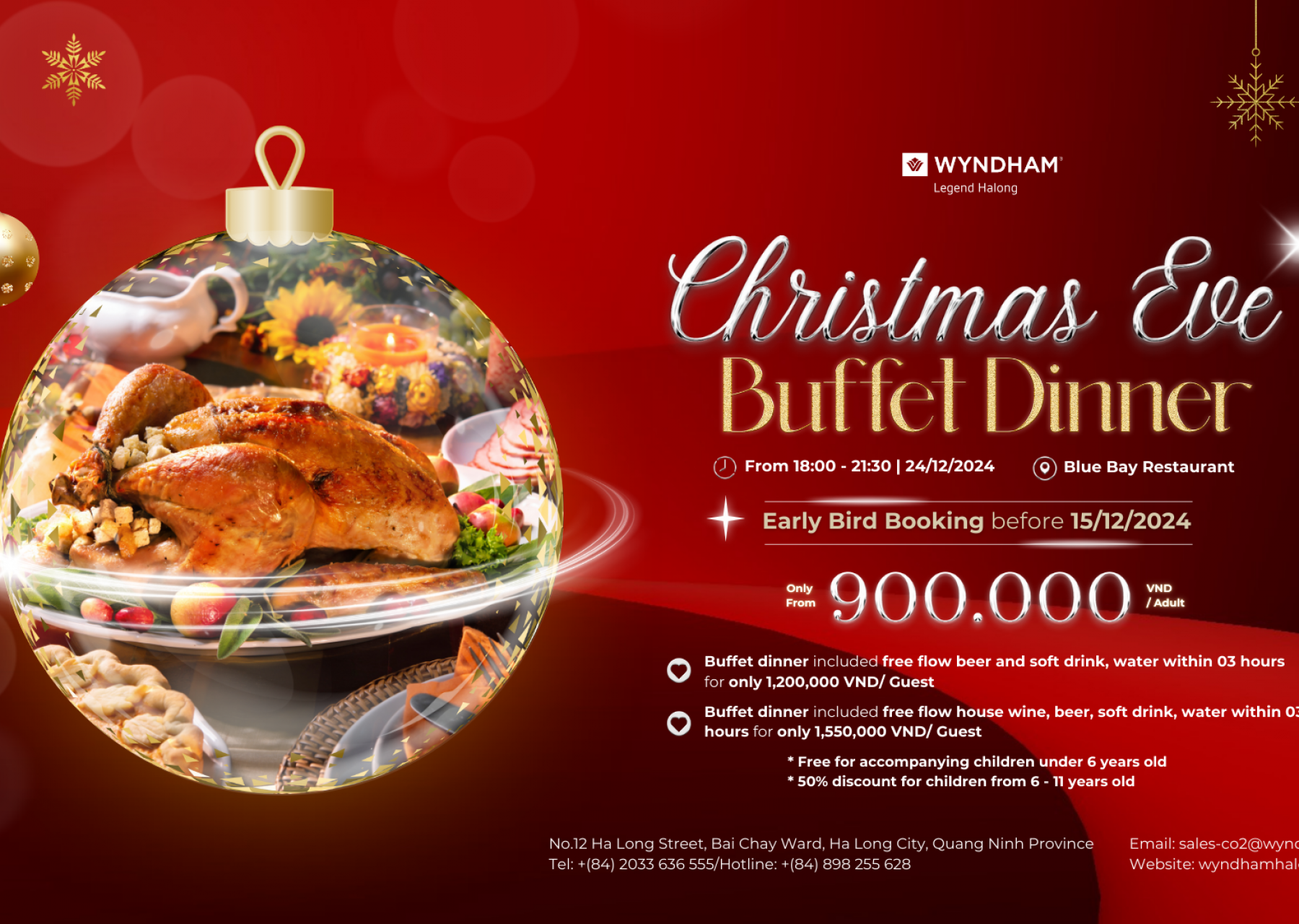 ❄️Enjoy the Christmas Lights - Christmas Buffet by Heritage Bay