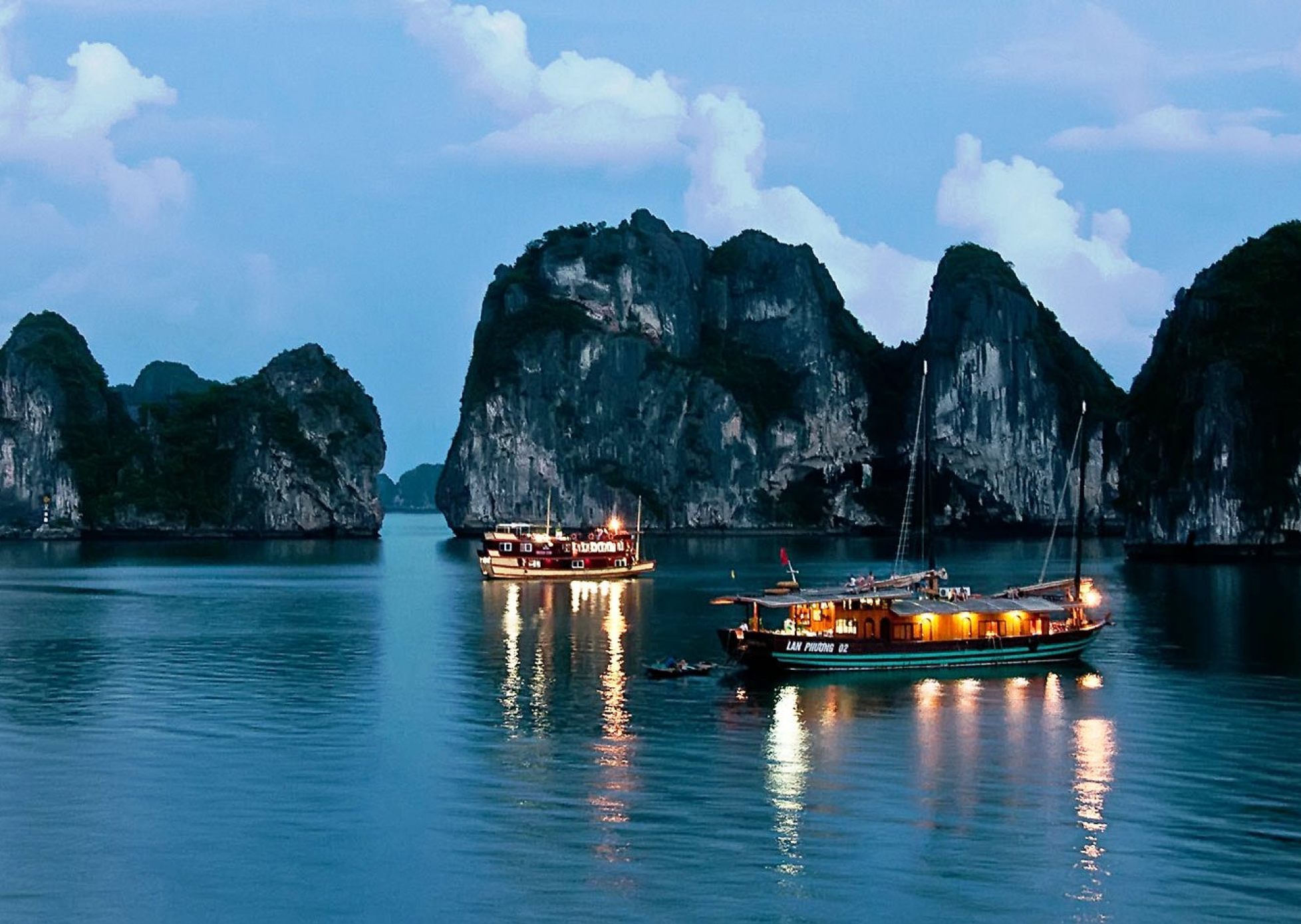 Beautiful night In Halong City